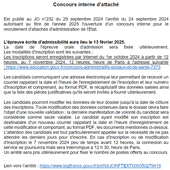 Concours interne AAE 2025 - Syndicat AetI-UNSA Académie Reims