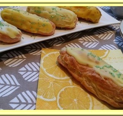 Eclairs aux deux citrons