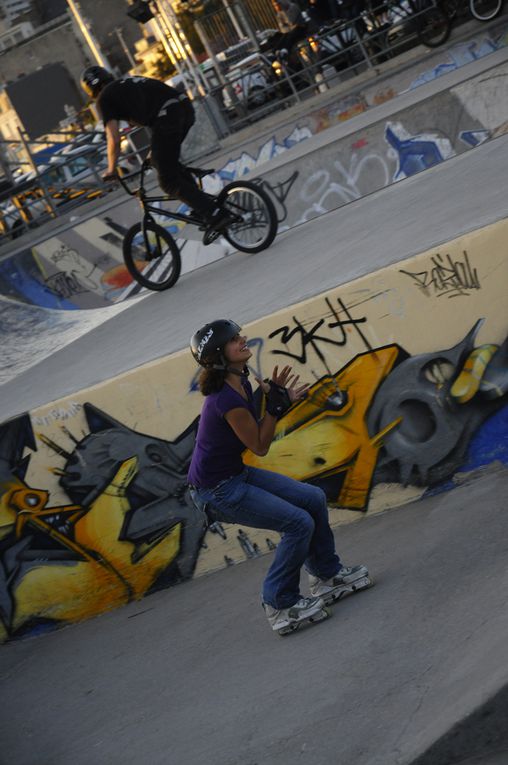 Skates, rollers, BMX au skate park du Havre