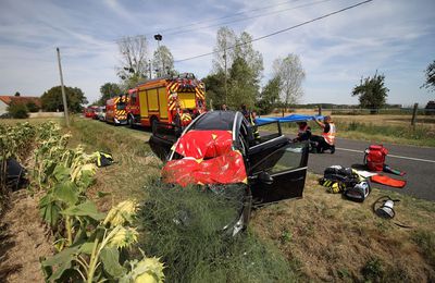 Indre-et-Loire (37) - Un enfant de 6 ans dans un état grave après un accident de la route près de Saint Flovier