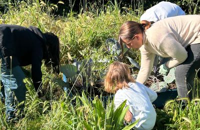 Des élèves du lycée agricole au jardin partagé du Devois 
