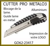 Cutter professionnel METALO3 en métal avec impression - GO62-23417