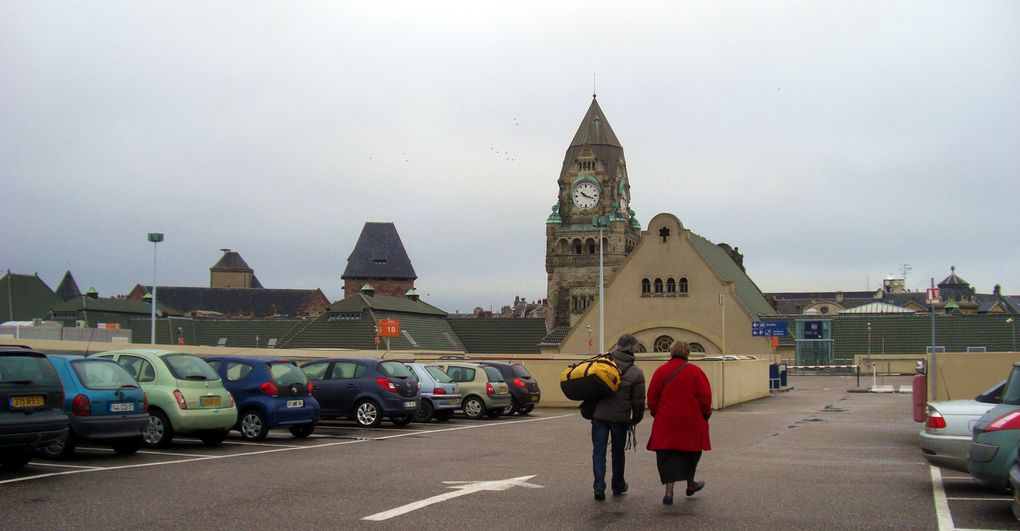 La Gare de Metz et son environnement entre Noël et Nouvel An 2009-2010.