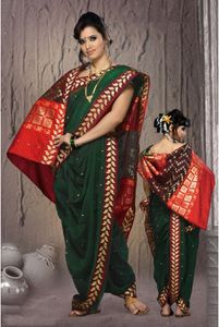 Different ways to wear a saree.