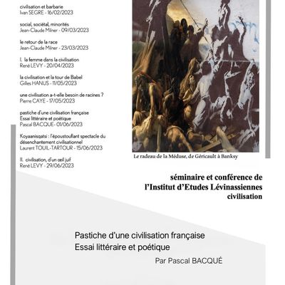 IEL : Pastiche d’une civilisation française. Essai littéraire et poétique par Pascal BACQUE le 1er juin 2023 à Paris