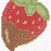 hancock's house of happy: Delicious Chocolate Strawberry! A Recipe and a Free Cross Stitch Chart
