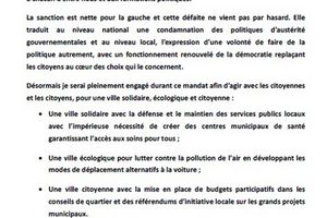 Déclaration de Guy Fajeau lors du Conseil municipal du 4 avril 2014