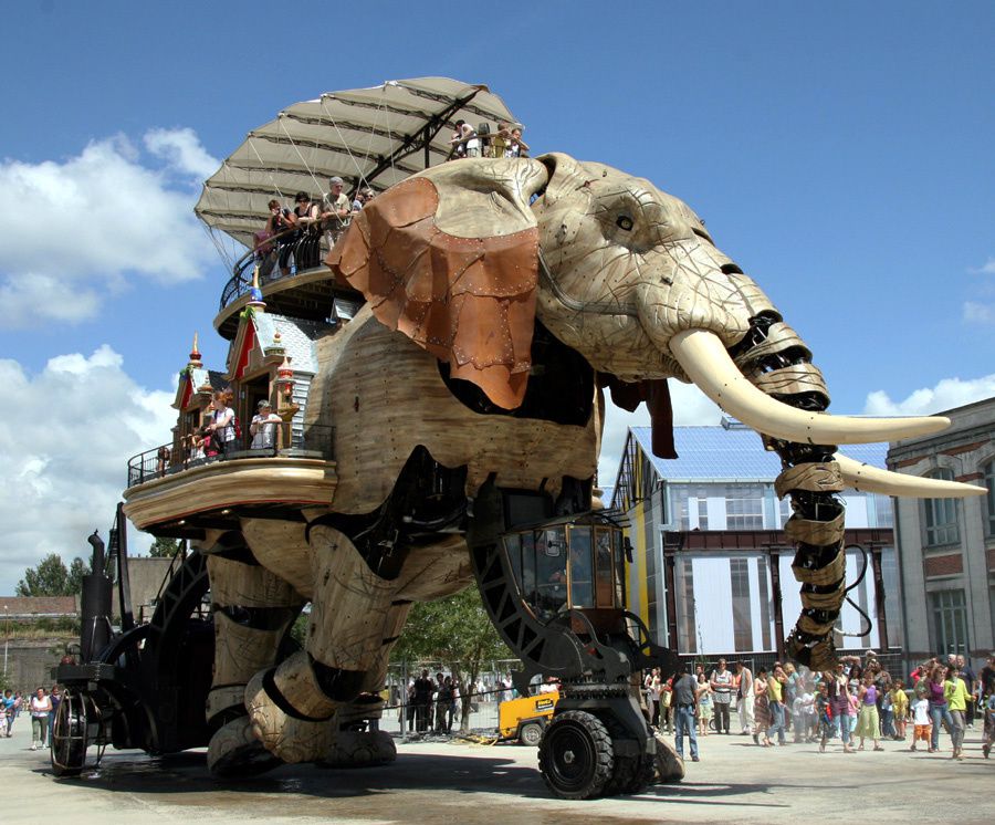 Eléphant de l'Ile de Nantes Royal de Luxe - Photos Thierry Weber Photographe La Baule Guérande