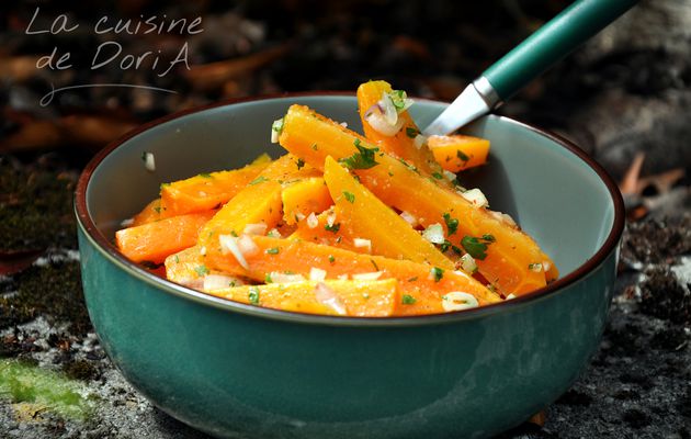 Salade de carottes aux épices et coriandre