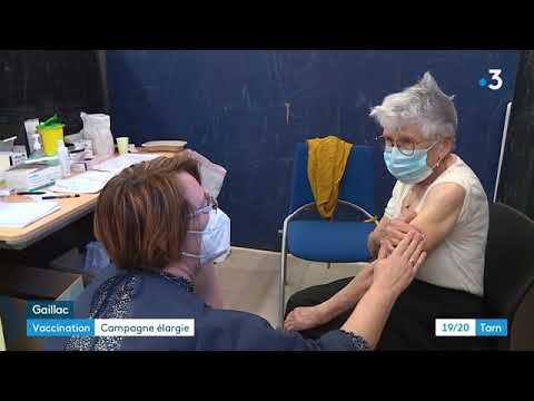 Vaccination à Gaillac, reportage FR3 du 21 janvier 2021