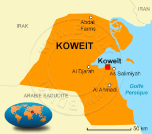 L'arrivée au koweit