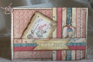 Carte et tags Vintage "Memories"