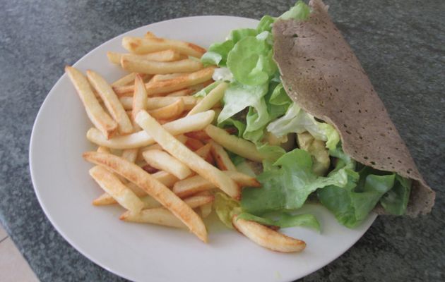 Wraps de dinde et frites