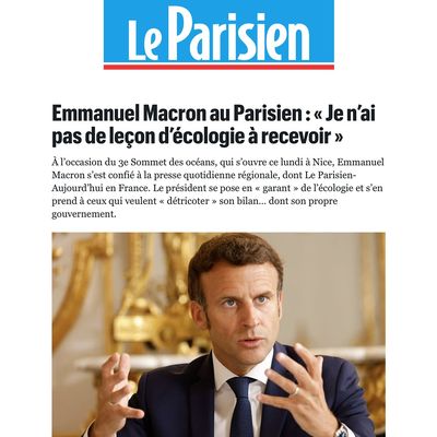 « Pas de leçon d'écologie à recevoir » ?