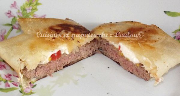 brick fourrée au steak haché et au fromage