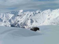 Au retour. Le chalet de Jérusalem. Un autre près de la Riondaz.