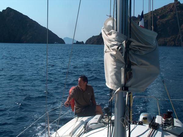 Croisière en corse Christian et Guillaume du 1er au 6 septembre 2008 a bord du django75 Meiko