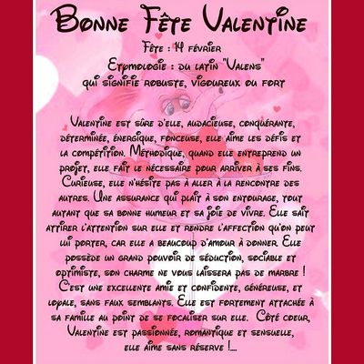 Carte Bonne Fête Valentine -14 février