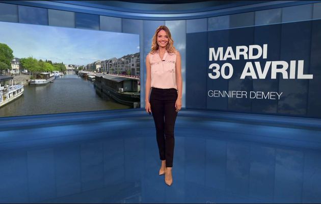 Gennifer Demey Météo M6 le 30.04.2019