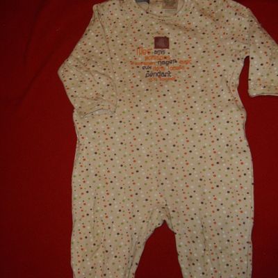 Pyjama en interlock, BE, taille 12 mois : 2 €