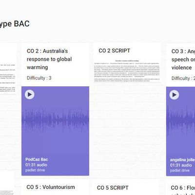 CO type BAC - entraînement en autonomie