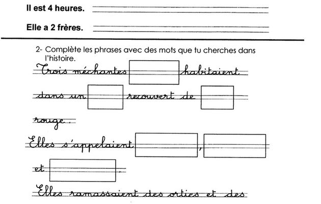 Carabique, Carabosse et Carapate, épisode 1, fiche 1