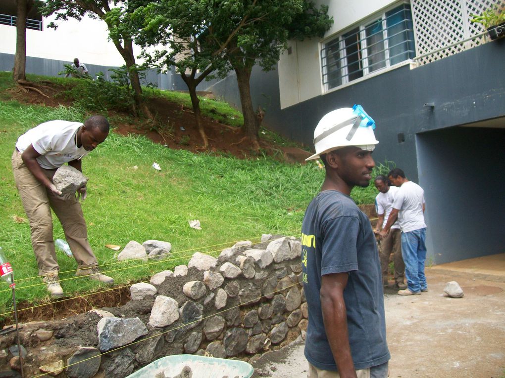 Les photos ont été prises sur le chantier, pendant sa construction.