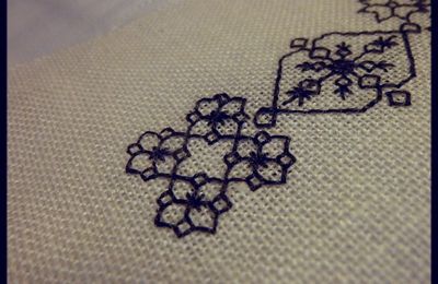 Broderie - Blackwork, un petit signet!