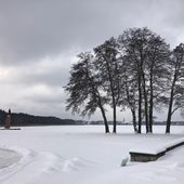 Ravensbrück - février 2021 : le camp revêtu d'un épais manteau de neige 