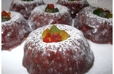 gâteaux sans cuisson aux fruits confits