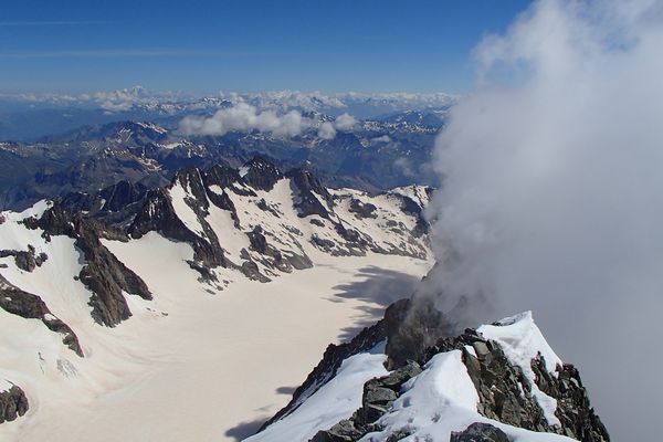 Barre des Ecrins par le couloir de Barre Noire