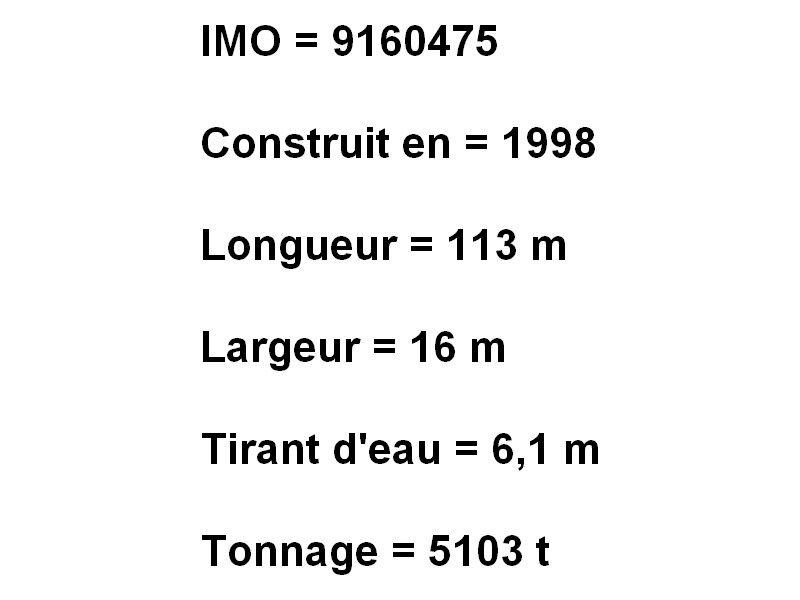 TENNA KOSAN dans le golfe de Fos Sur Mer le 14 avril 2016