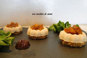 Panna Cotta de Foie gras aux pommes caramélisées