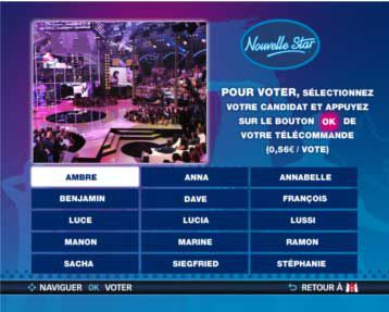 Nouvelle Star 2010 : partenariat M6 et SFR pour le vote interactif.