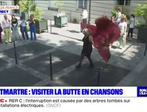 BFM TV : Montmartre visiter la Butte en chansons, une visite guidée au son des chants de Veronica Antonelli