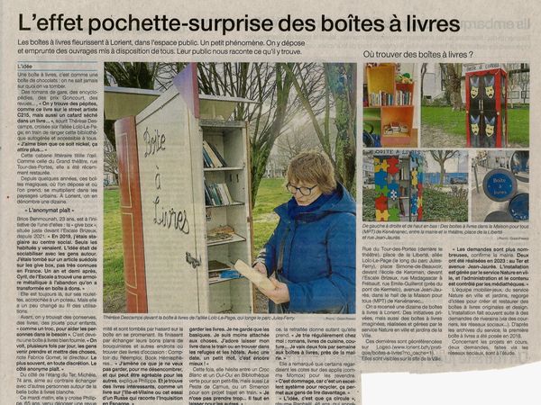 Au Centre Social Escale Brizeux, la BOÎTE À DONS se transforme souvent en BOÎTE À LIVRES. #centresocial #culture #lorient #solidarité 