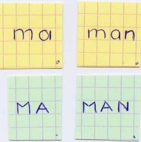 Nouvelles syllabes : MA - MAN et MOU - NA