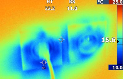 Photos avec la caméra thermique