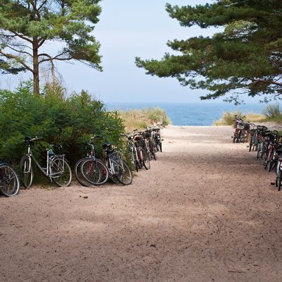 Ptit'dej vélo sur la plage de Sauveterre à Olonne sur mer