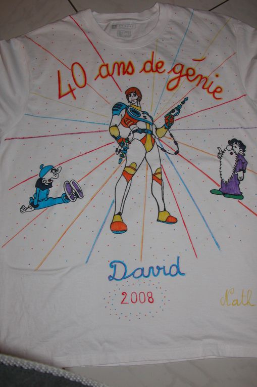 personnalisation de tee-shirts lors d'occasion diverses, anniversaire...