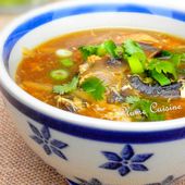 Soupe chinoise au poulet (soupe Sechuan) | Une Plume dans la Cuisine