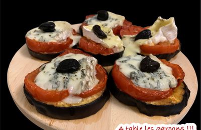 Bouchées aubergine/fromage
