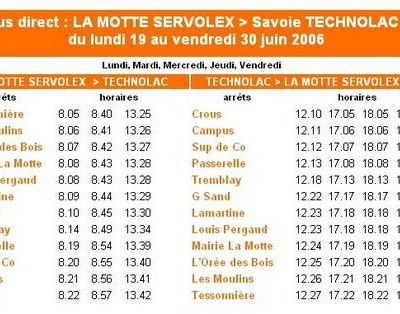 Une nouvelle ligne en expérimentation entre La Motte-Servolex et Savoie-Technolac