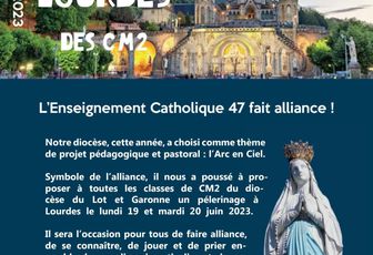 Pèlerinage à Lourdes des CM2 du diocèse