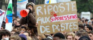 Sarkozy en difficulté face aux enseignants