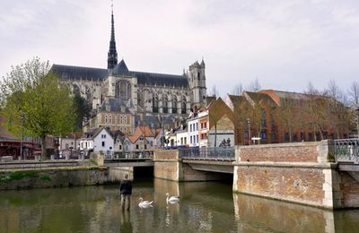 Amiens, Venise du nord de la France. Ville de Picardie dans la Somme en région Hauts-de-France