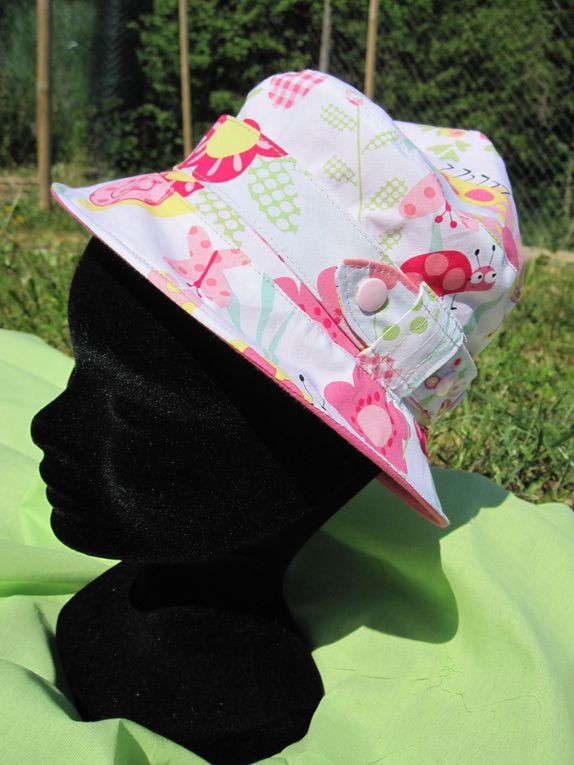 chapeaux en coton pour filles et garçons réglables