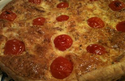 Quiche feuilletée au poulet d'Aldina