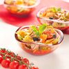 Dîner : Salade de Farfalle Tricolore Barilla au poulpe, sauce aux poivrons