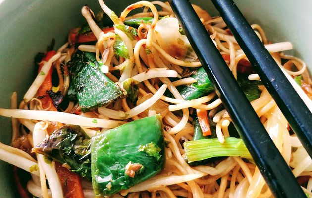 nouilles sautées aux légumes